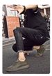 Hollow Invisible Heightening Board Shoes Cowhide Surace Breathable Shoes Lace-up Thick-soled Outdoor Sports Men's Shoes_vogvips.com