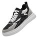 Height-increasing Leisure Sports Board Shoes Two-layer Cowhide Splicing Mesh White Shoes_vogvips.com