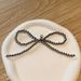 Celebrity Silver Pearl Bow Pendant Gem Shoe Flower Girly High End Ballet Shoe Decoration_vogvips.com