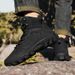 High-top Boots Men OutdoorAnti-slip Lace-upThick-soled Durable Ankle Boots Men Casual ComfortableBreathable Hiking Shoes Me_vogvips.com
