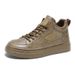 Autumn New High Top Martin Boots Men's Trendy Versatile Thick Bottom Casual Leather Workwear Board Work Shoes_vogvips.com
