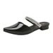 French Style Pointed Toe Mules Summer 2025 New Fashionable Shiny Flat Sandals For Women_vogvips.com