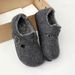 All-Inclusive Soft Cotton Autumn 2024 New Fashion Boken Women's Fleece-Lined Shoes Thick Bottom Lazy Slip-On_vogvips.com