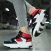 Kids Roller Skate Boy Girl Sneakers Sport Shoes With 4 Wheels For Christmas Birthday Children Show Gift H241028_vogvips.com