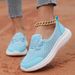Slip-On Lazy One-Piece Cross-Border Four Seasons Casual Women's 2025 New Model Mom Low-Cut Flat Walking Shoes_vogvips.com