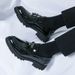 Black Loafers For Men Patent Leather Tassels Round Toe Block Mens Formal Shoes Handmade Size 38-46 Mens Shoes_vogvips.com