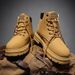Men's High-Top Martin Boots - Waterproof PU Leather Desert Work Boots For Outdoor & Casual Wear_vogvips.com