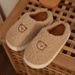 Cute Cartoon Bear Cotton Slippers For Women, Thick Soled, Warm, Suitable For Indoor Use, Couples, Postpartum Care, And Winter Wear._vogvips.com