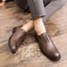Euro Step 2020 Spring New Leather Business Casual Low-top Pointed Brogue Men's Shoes_vogvips.com
