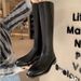 Grape Mom Over-the-Knee 2024 New Fleece-Lined Round Toe Low Heel Side Zipper High Tube Riding Boots For Women_vogvips.com