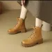 Soft Leather Thick Soled Martin For Women Spring, Summer Autumn Single Boots Winter Plush 2023 New British Style Popular_vogvips.com
