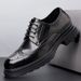 Euro Step Genuine New Formal Brogue Leather High-end Business British Thick-soled Men's Shoes Top Layer Cowhide_vogvips.com