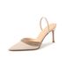 Spring Pointed New High Heel Sandals For Women With High-end Feel, Thin Heel, One-strap Rhinestone Closed Toe Backless_vogvips.com