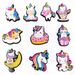 10 Cute Unicorn Shoe Buckle Cartoon Fun Decorative Buckle_vogvips.com