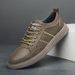 Men's Large Size Small Leather Shoes Sewing Thread Comortable And Breathable Two-layer Cowhide Sot Sole Comortable Board Shoes Leather Surace_vogvips.com