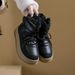 Fleece-Lined High-Top Snow Boots For Women 2025 Winter New Style Student Ins Korean Version Warm Casual Cotton Shoes_vogvips.com