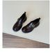 Leather Loafers Women's Velvet Thick Heel Platform Small Leather Shoes Single Shoes_vogvips.com