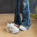 i Dad Shoes Female Student Sports Running Shoes Casual Shoes Platform Height Increase_vogvips.com