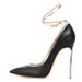 Fashion Single Shoes Pointed Toe Shallow Mouth Lace-up Irregular Heel Women's High Heels Women Pump_vogvips.com