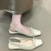 Thin-heeled Bow-tie Closed-toe Mules, Fairy Shoes, 2025 Summer New French-style Elegant Slip-on Shoes With Back Strap_vogvips.com