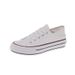 Thick Soled Two On Canvas For Women Spring New Korean Version Versatile Half Drag Trendy One Foot White Lazy Shoes_vogvips.com