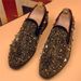 Suitable For All Seasons Spring New Nightclub Style Men's Rivet Slip-On Loafers Fashion Casual Leather Shoes_vogvips.com