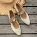 Damen Ballerinas Freizeit Schuhe Low Heel Barfuß Elegante Frau Turnschuhe Socofy Bequeme Spitze Zehen Auf Angebot_vogvips.com