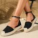 Korean-style With Rope Soles, 2024 New Model, Comfortable And Versatile, One-strap Design, Women's Fisherman Style,_vogvips.com