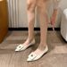 Pointed Single Shoes Women's Thick Heel French Small Fragrant Wind Doudou Shoes Spring Shallow Mouth Soft Sole Ladyshoes_vogvips.com