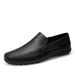 New Top Layer Cowhide Fashion Casual Leather Men's Loafers Slip-On Driving Shoes Large Size_vogvips.com