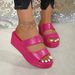 Women's Plus Size Summer Wedge Sandals - Comfortable Open-Toe Platform Shoes With Adjustable Straps For Wide Feet_vogvips.com
