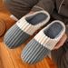 Winter Warm Fur For Men Women Couples House Non Slip Soft Shoes Comfort Flat Heel Home Indoor Bedroom Plush Slippers_vogvips.com