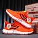 Couples' Trendy Men's And Women's Breathable Fly Woven Sports Summer Popcorn Running Shoes, Cold Sticky Jinjiang Shoes_vogvips.com