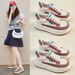Little White Shoes Female Students Thick-soled Heightening Shoes Mesh Breathable Casual Street Shooting Shoes_vogvips.com