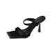 High Heel Slippers 2025 Summer New Style Square Headed Open Toe Thin Heels, Straight Line, Wearing Sandals For Women_vogvips.com