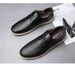 Large Size Rubber Non-slip Sole Men's Casual Leather Shoes Lace-up Round Head Work Men's Shoes_vogvips.com
