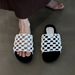 Sheepskin Version Hand Woven Fishing Net Hollow Thick Soled Beach Shoes For Women, Genuine Leather Versatile Casual Round Toed Open Toed Sandals_vogvips.com
