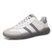 Summer Breathable Genuine Leather Versatile Trendy Sports Casual White Sneakers Men's Fashionable Board Shoes_vogvips.com