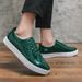 Euro Step Patent White Sole Men's Business Formal Brogue 2025 Autumn Leather Shoes_vogvips.com