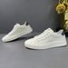 Men's Genuine Leather Casual Board Men's Trendy And Versatile Flat White Shoes, Autumn Minimalist Shoes_vogvips.com