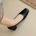 Coarse Heel Single Shoes Women's Shallow Mouth Temperament Commuting Work Shoes One Pedal Temperament High Heels_vogvips.com
