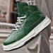 Men's Thick Baseplate Shoes Medium And High Top Muffin Shoes Small White Shoes Low Top Inner Height Increase Leather Sports And Leisure Shoes_vogvips.com