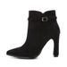 2021 Autumn Winter New Fashion Pointed Toe Chunky Heel Suede Solid Color Short Boots For Women_vogvips.com
