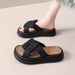 Platform Slippers Women Wear High-grade 2024 Summer New Soft Sole Flip-flops Fashion Slippers_vogvips.com