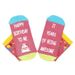 Birthday knitted cotton socks sole creative copywriting adhesive floor socks_vogvips.com