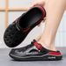 Summer Men Clogs Non-slip Thick-soled Casual Shoes Outerwear Beach Soft-soled Baotou Slippers Men's Slippers Sandals_vogvips.com