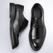 Men's Genuine Leather Oxford Dress Shoes Comfortable Wedding Formal Shoes_vogvips.com