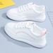Platform Sneakers For Women 2025 Spring New Versatile Korean Style Student Dad Trendy Super Popular Sports White Shoes_vogvips.com