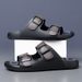 Handmade Men's Breathable Sandals Summer 2025 Non-Slip Beach Slippers Lightweight Outdoor Casual Shoes With Adjustable_vogvips.com