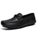 Autumn And Winter First Layer Genuine Leather Slip-On Shoes, Small Size Men's Casual Leather Shoes, Soft Leather Moccasi_vogvips.com